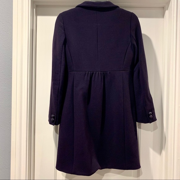 J Crew Plum Carlin Wool Dress Coat sz Small - Picture 3 of 13